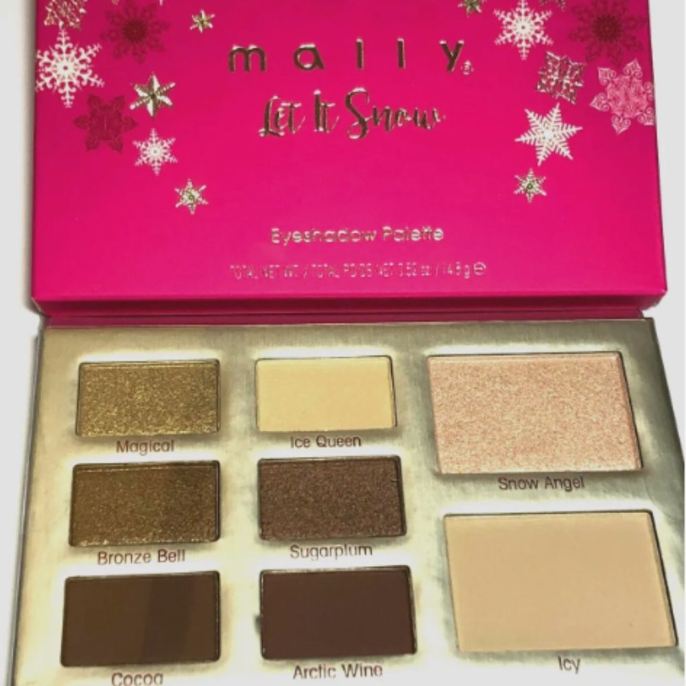 Mally LET IT SNOW 8 Eyeshadow Mirrored Palette LIMITED EDITION
